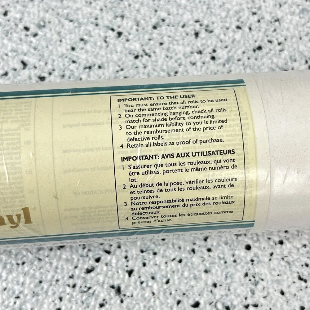 VTG 90s‎ Fine Decor Ready Pasted Vinyl Wallpaper Covering Celestial Cherub Star